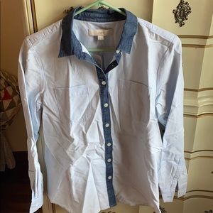 NWT LOFT button down shirt